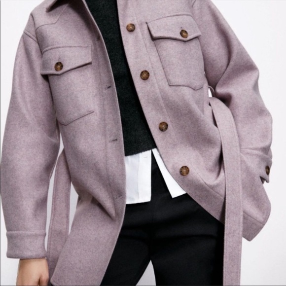Zara Oversized Overshirt Shacket - Picture 4 of 4
